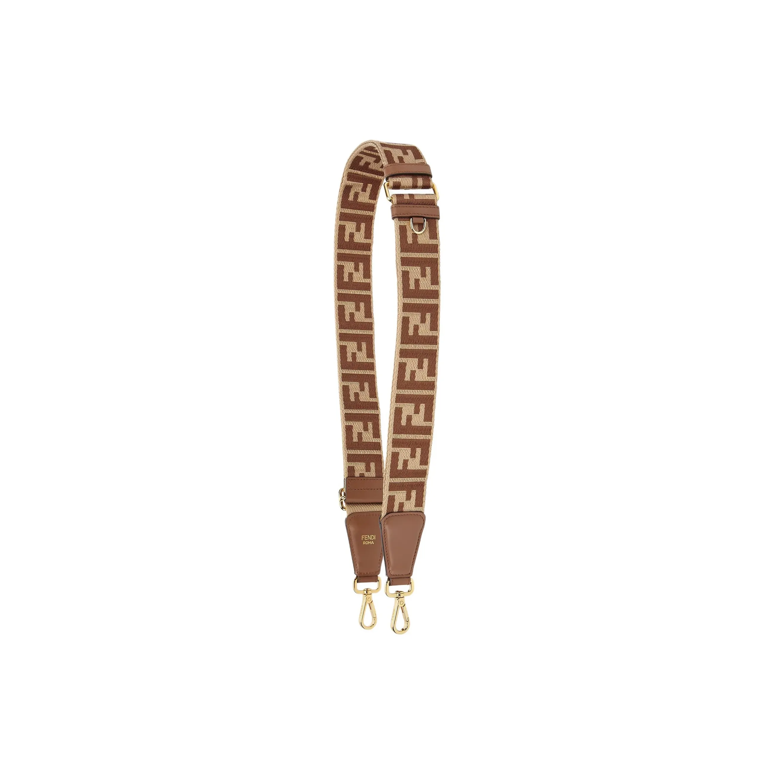 FENDI Polyamide Bag Strap Women's Hazelnut