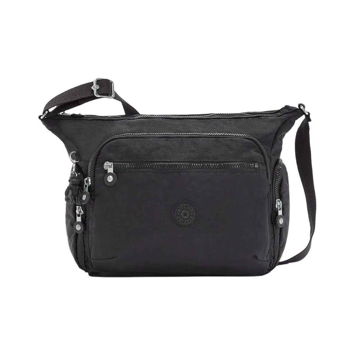 Kipling Polyester Laptop Backpack Regular Unisex Pink Blue Wave Print