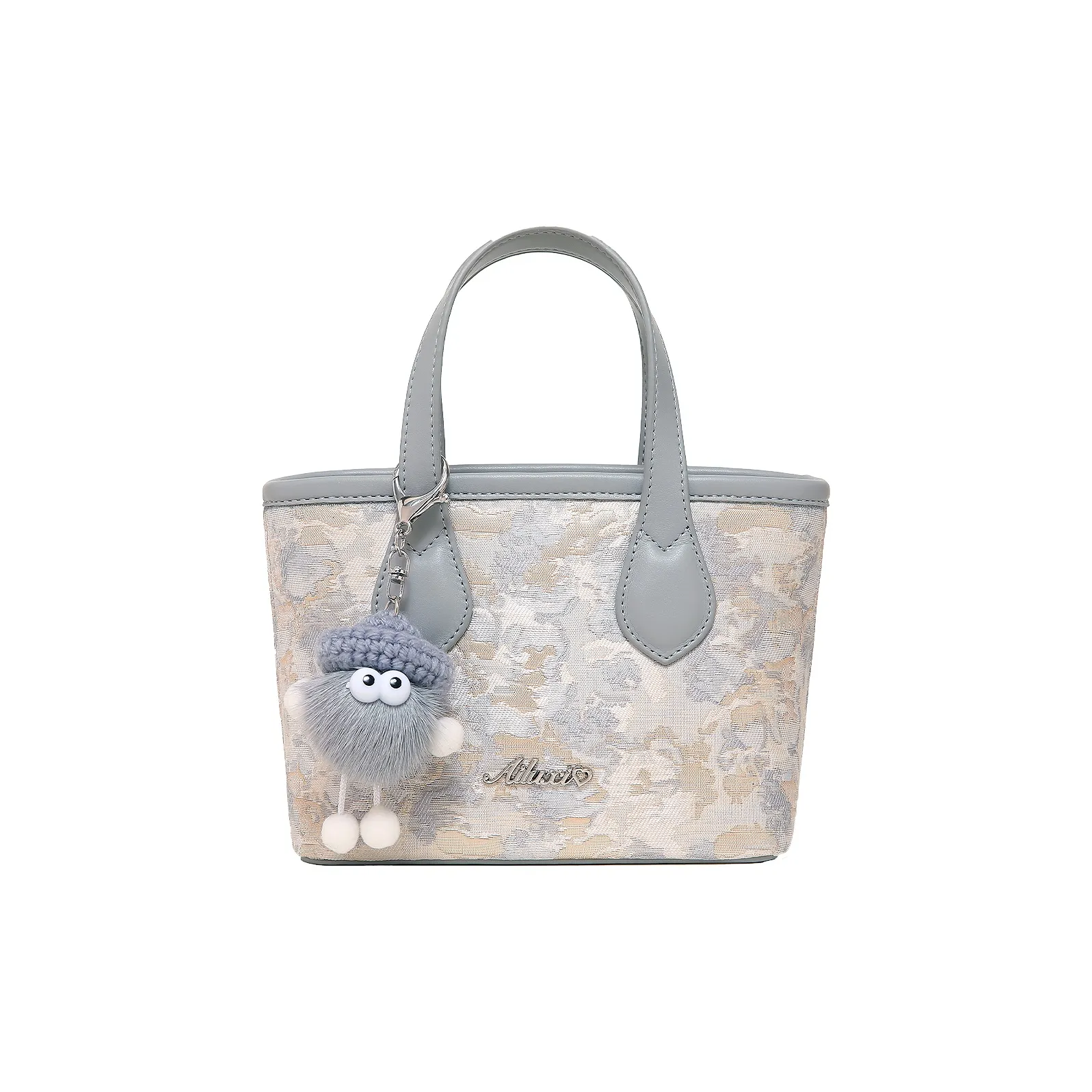AILUXI Fabric Tote Handbag Regular Women's Star Moon Gray