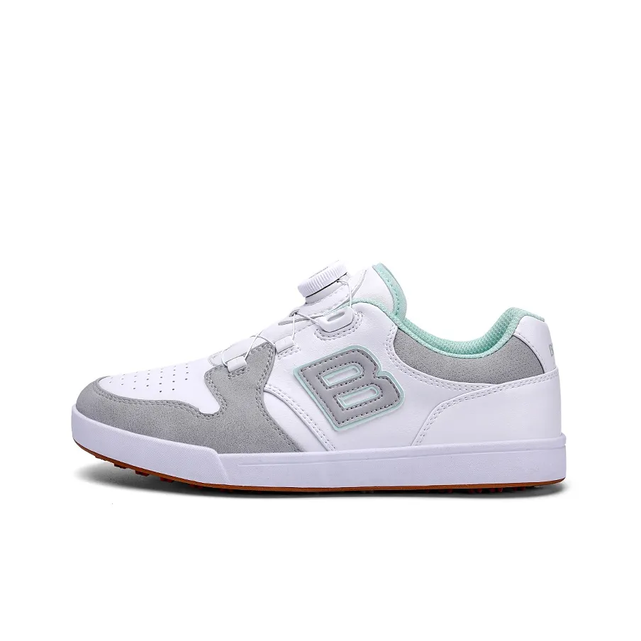 Birdie Cushioning Anti-Slip And Wear-Resistant Lightweight Rebound Low-Top Golf Shoes Wei Women's White Gray
