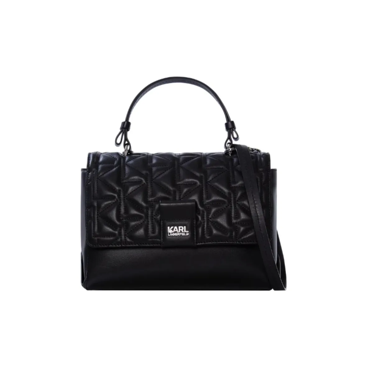 Karl Lagerfeld Сумка через плечо из коровьей кожи сумка среднего размера женская черная оранжевая красная