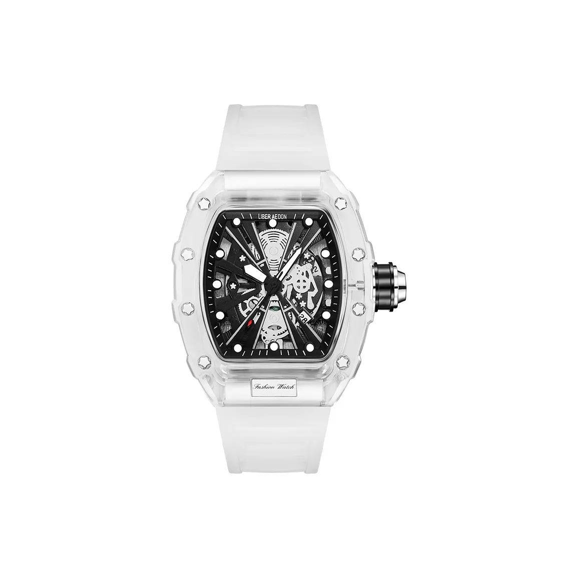 LIBER AEDON Кварцевый механизм циферблат с черепом мужские часы