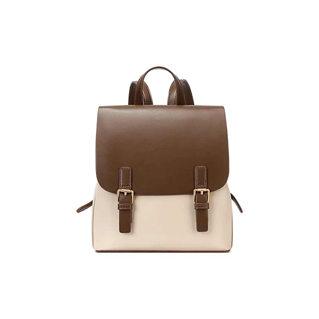 TUCANO Кожа Студенческая Повседневная Сумка Рюкзак Стандартный Женский Абрикос