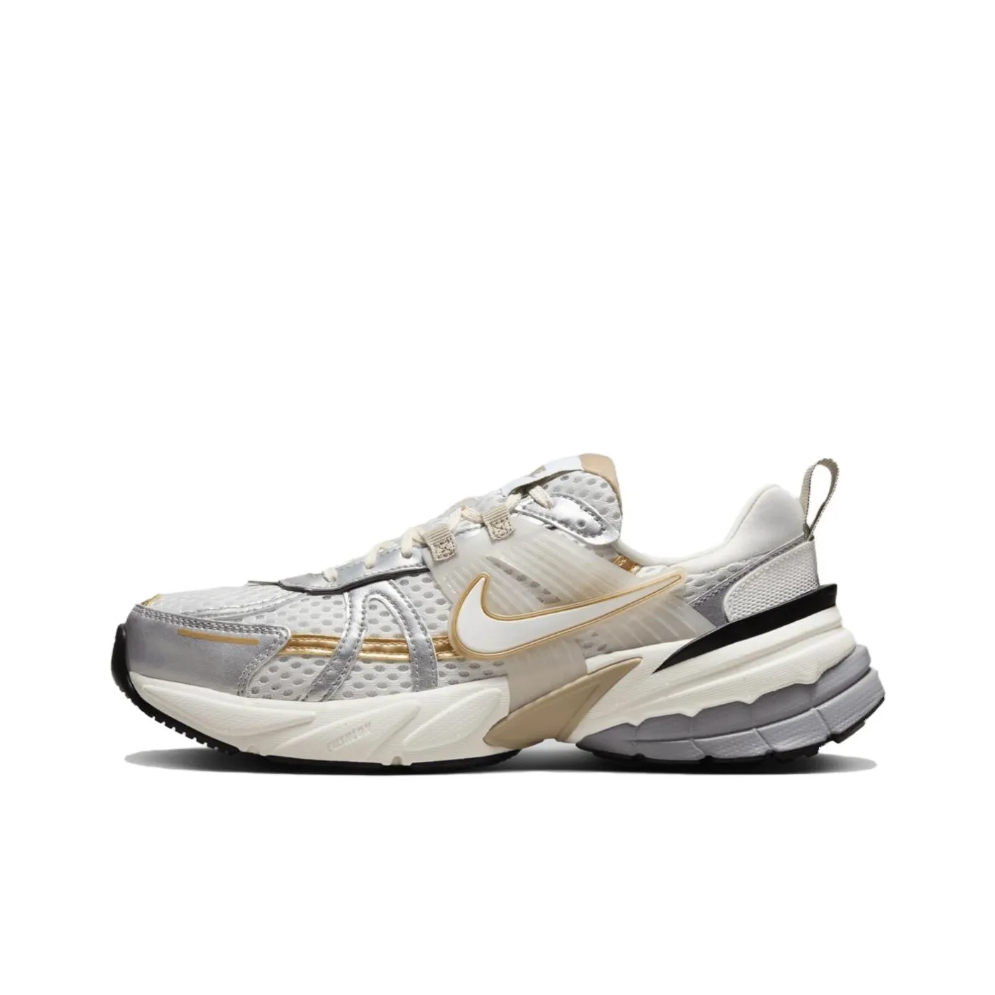 Nike V2K Run Khaki Metallic Silver Women's