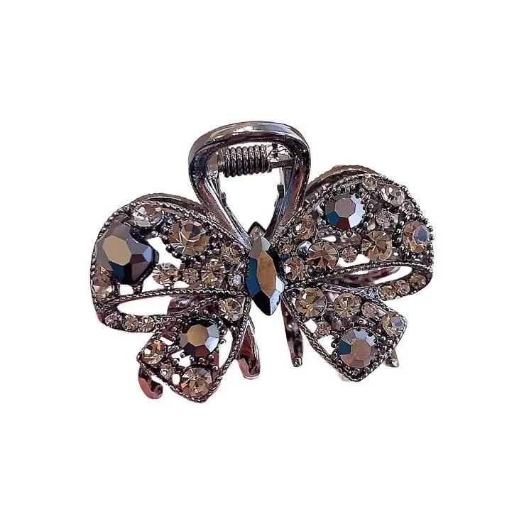 Jiuyi High END Стразы Маленький Заколка-краб Боковая сторона Bangs Бахрома Заколка для волос Женские