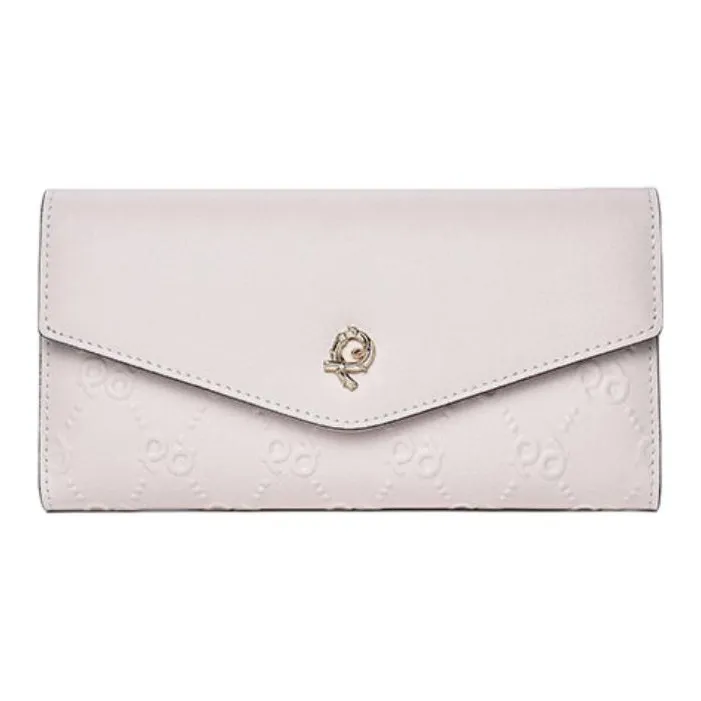 PIERRE CARDIN Кошелек из коровьей кожи женский бежевый