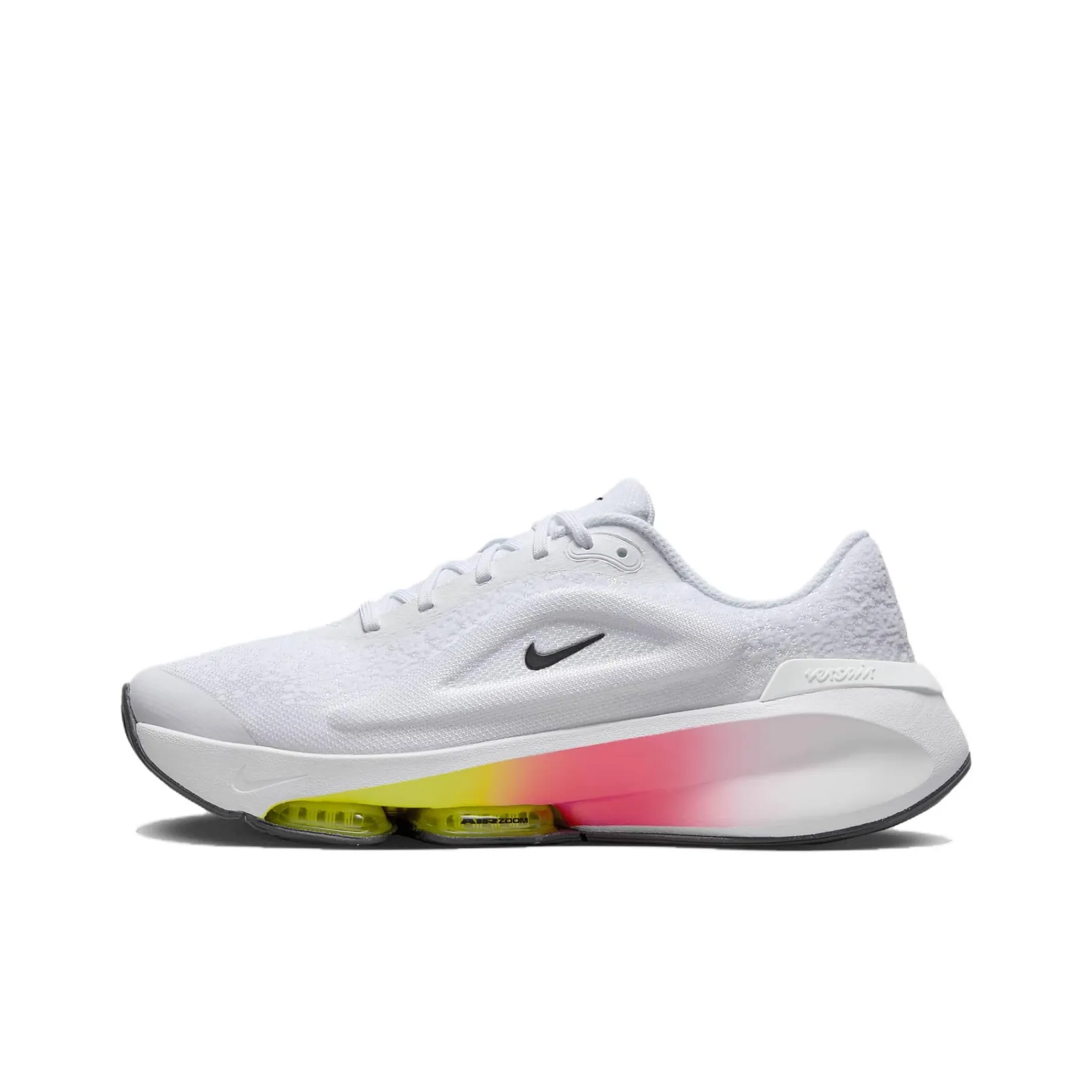 Nike Versair Series Abrasion Resistant Cushioning Breathable Low Top Running Shoes Unisex White Yellow