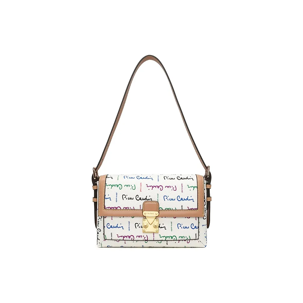 PIERRE CARDIN Сумка из ПВХ Сумка через плечо Сумка через плечо Женская Кофейная Бежевая Коричневая