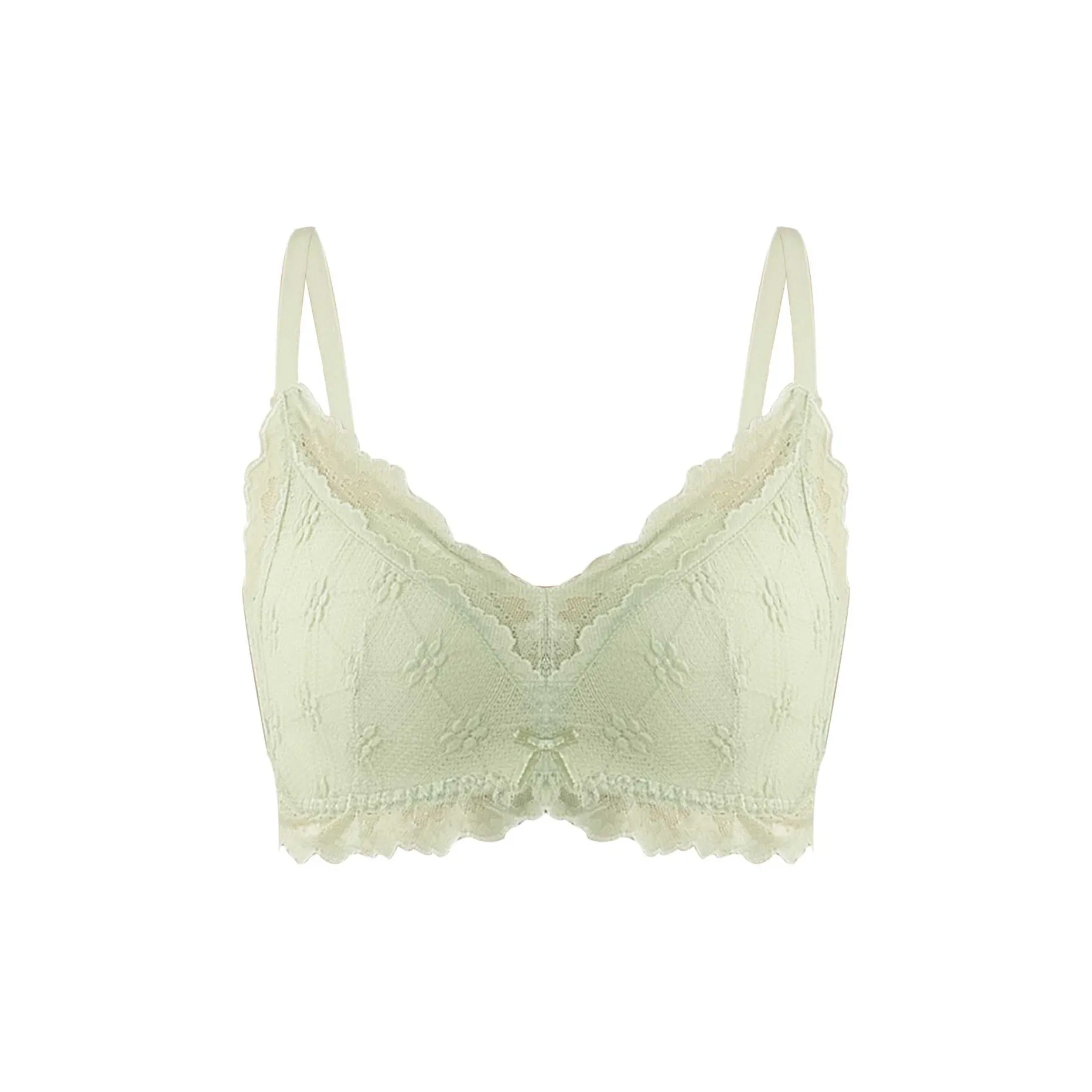 MT·MIT Бюстгальтер Женский Ванильный Зеленый