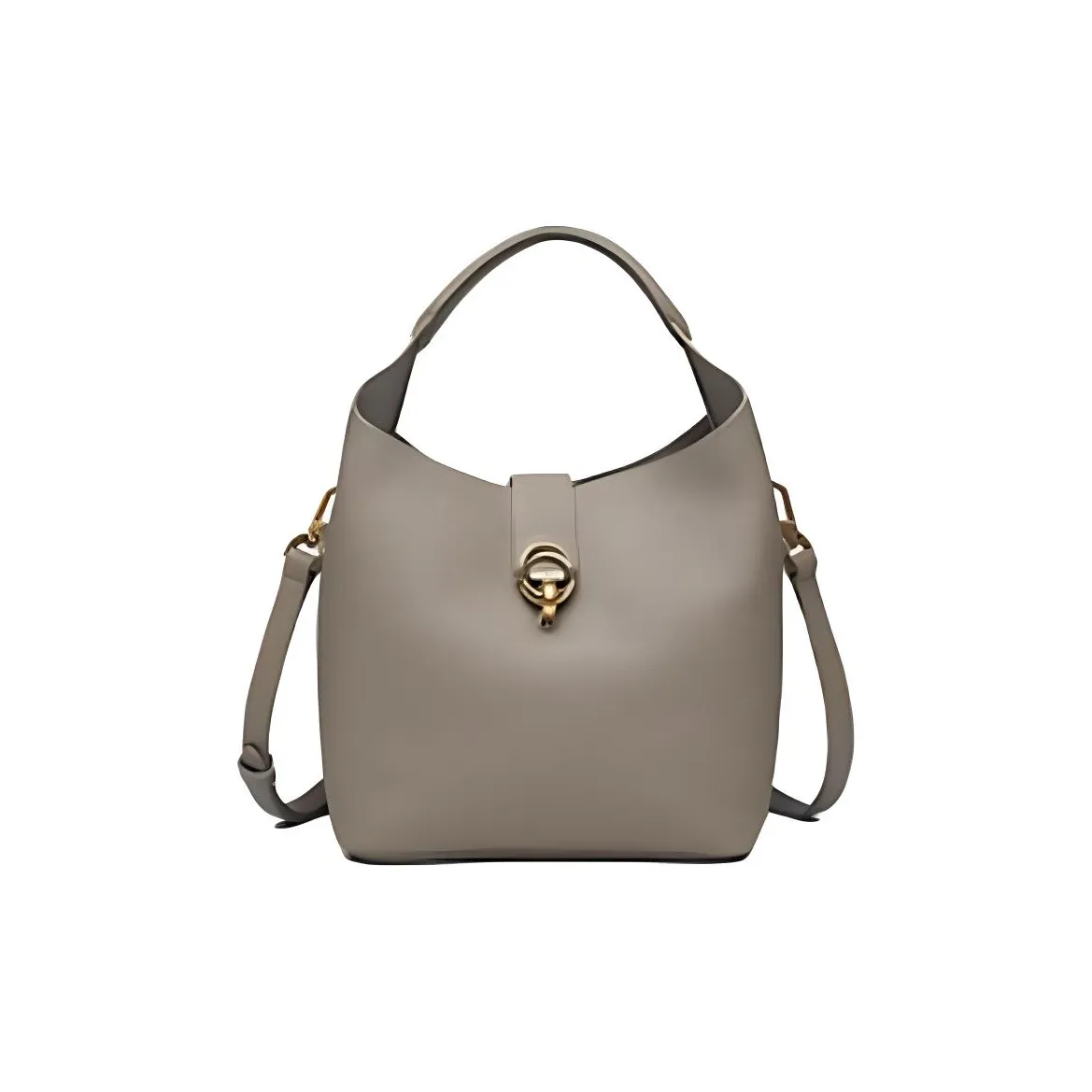 PIERRE CARDIN Корова Кожа Ведрообразная Сумка Сумка через плечо Средняя Женская Слон Серый Бежевый Лесной Зеленый