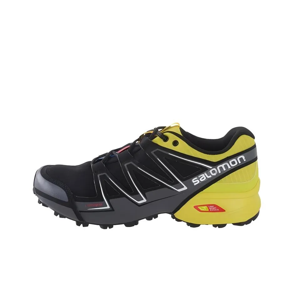SALOMON CROSS Anti Slip Wear Resistant Low Top Running Shoes Men's Black
