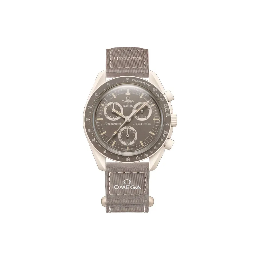 Swatch Quartz Механизм Мужские часы 42 мм Кофейный