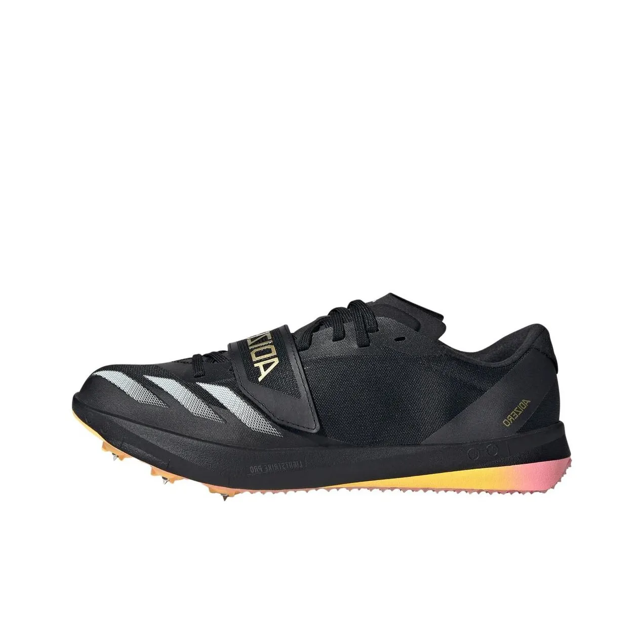 Adidas Durable Breathable Low Top Sprint Running Shoes Men's Gray White