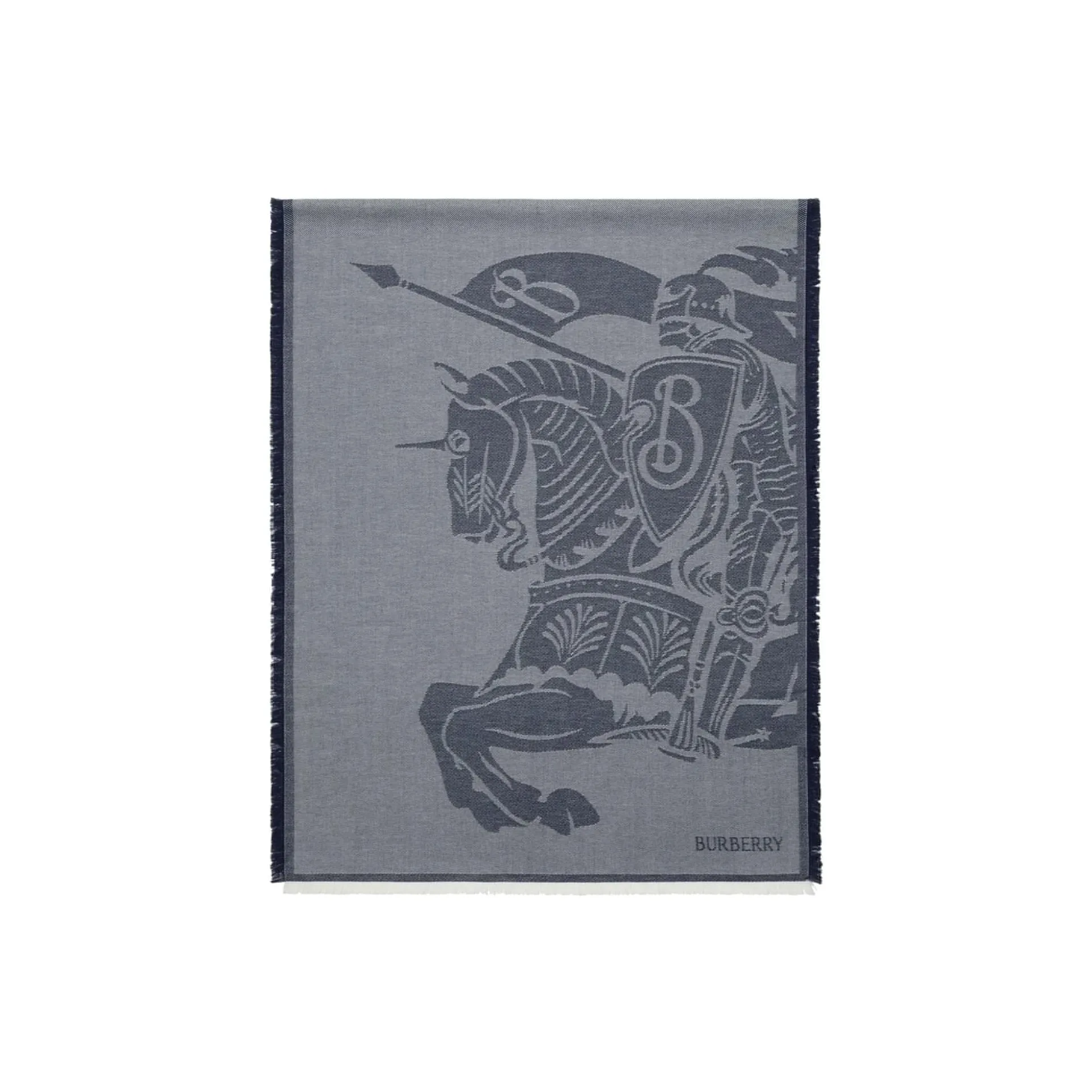 Burberry Knit Scarves Men's Indigo