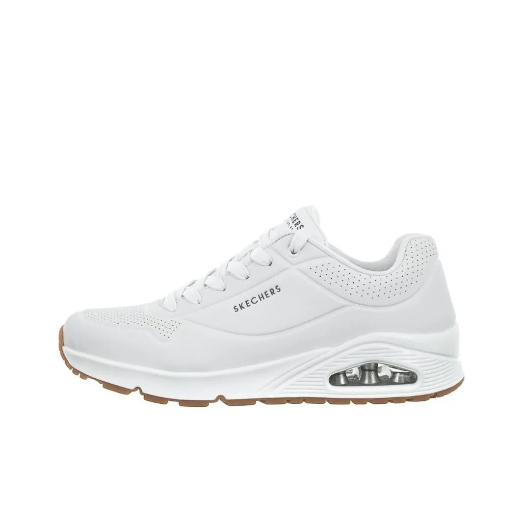 Skechers Uno Cushioning Low Top Casual Shoes Men's White