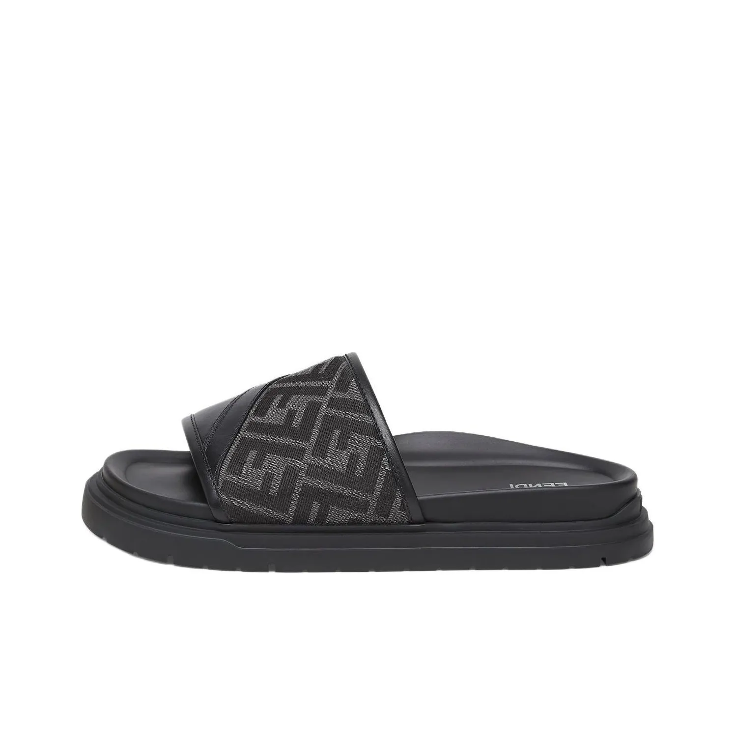 FENDI Ff Jacquard Open Toe Slides