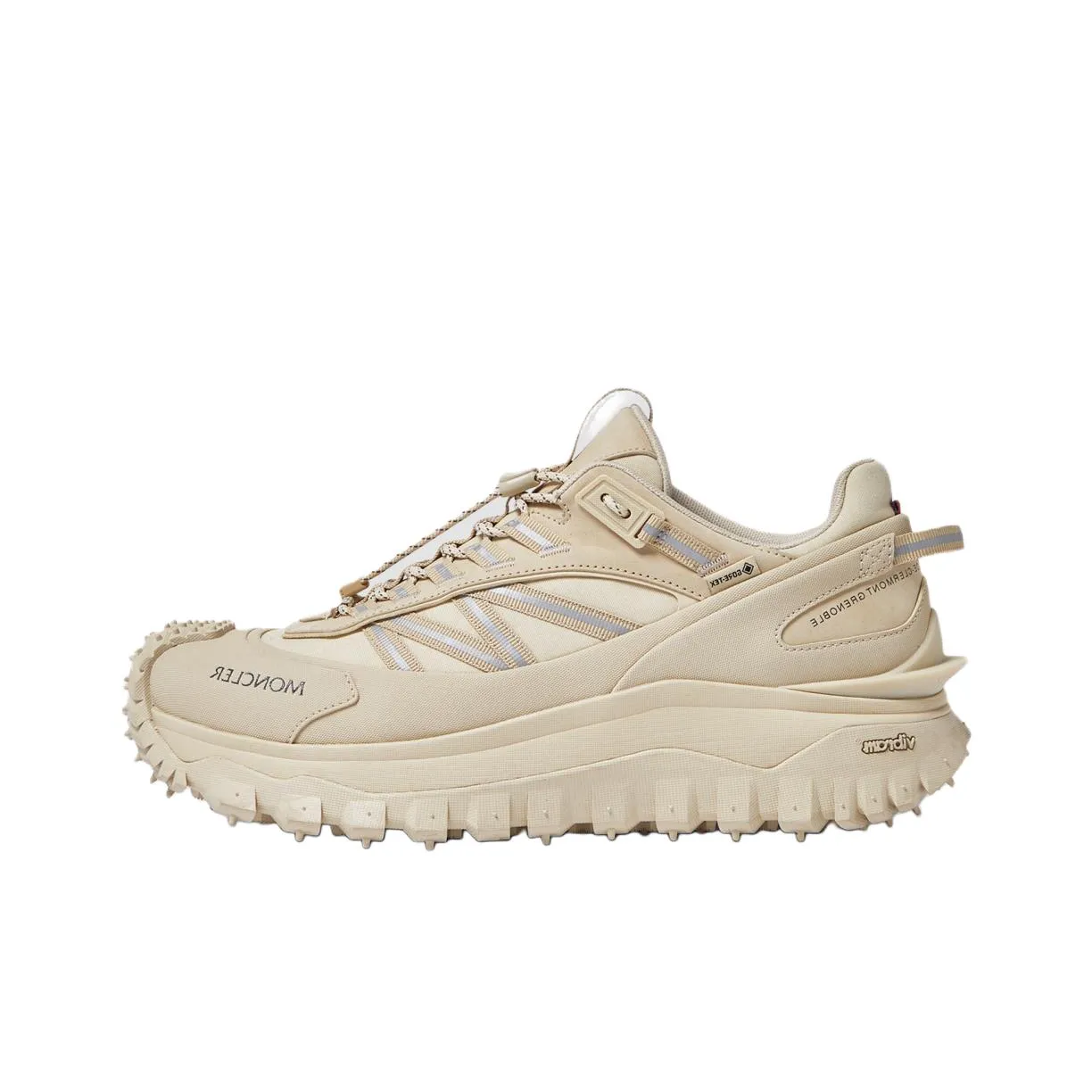 Moncler Trailgrip Gt Slip Resistant Waterproof Low Top Outdoor Shoes 4.5cm Men's Beige