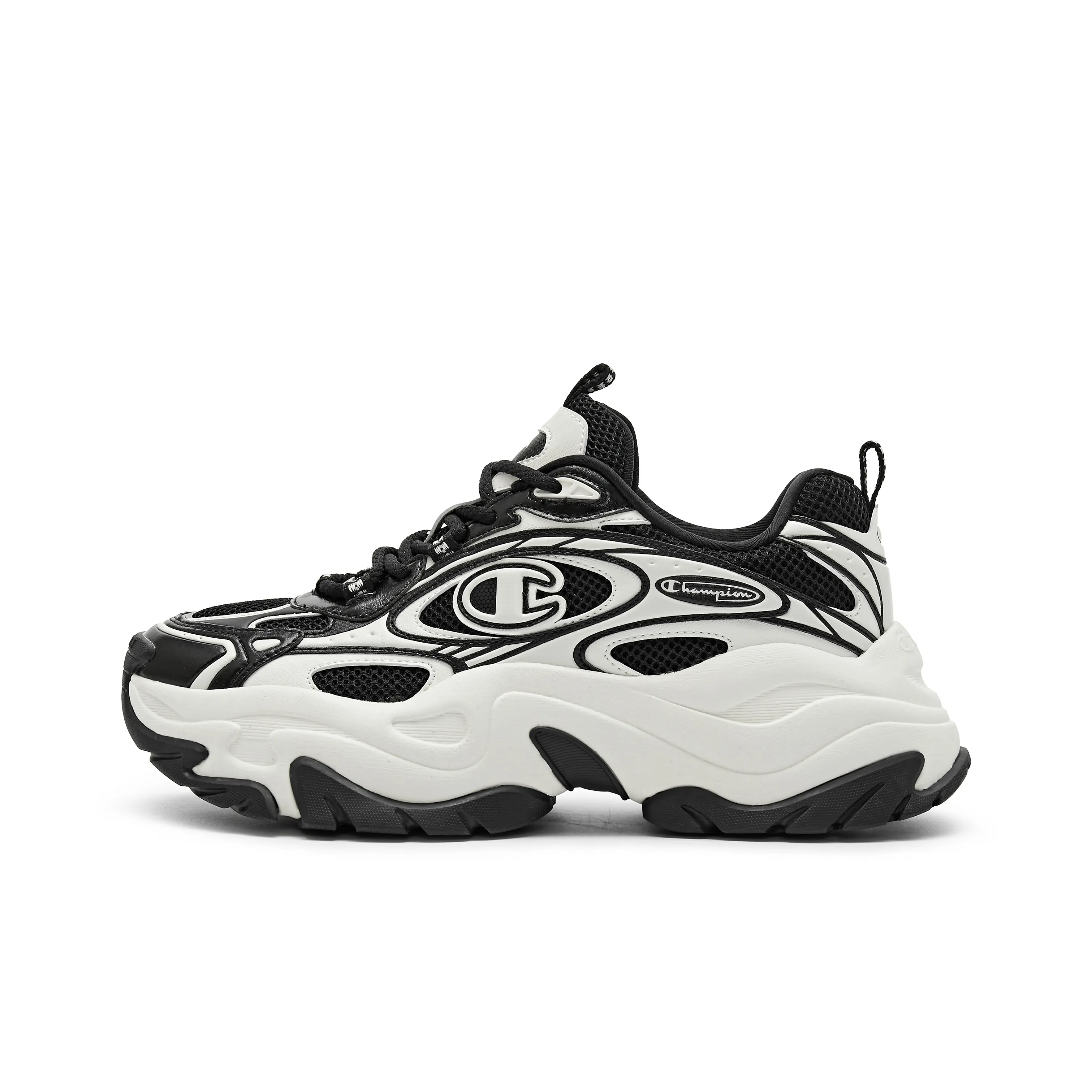 Champion Nebula Layered Chunky Sneakers Men's Black White