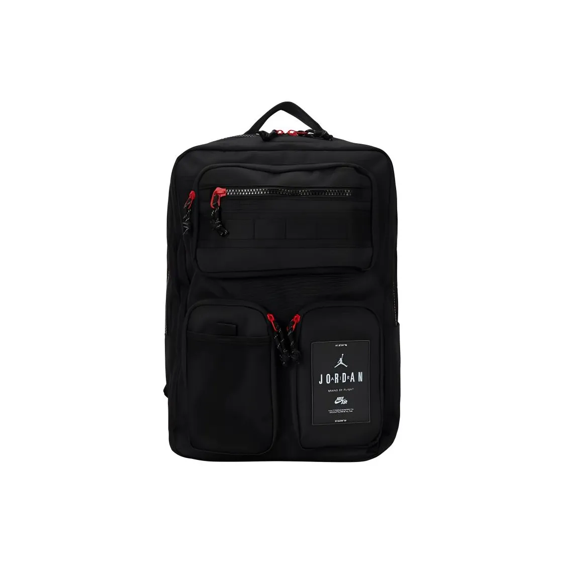 Jordan Polyester Backpack Medium Size Unisex Black