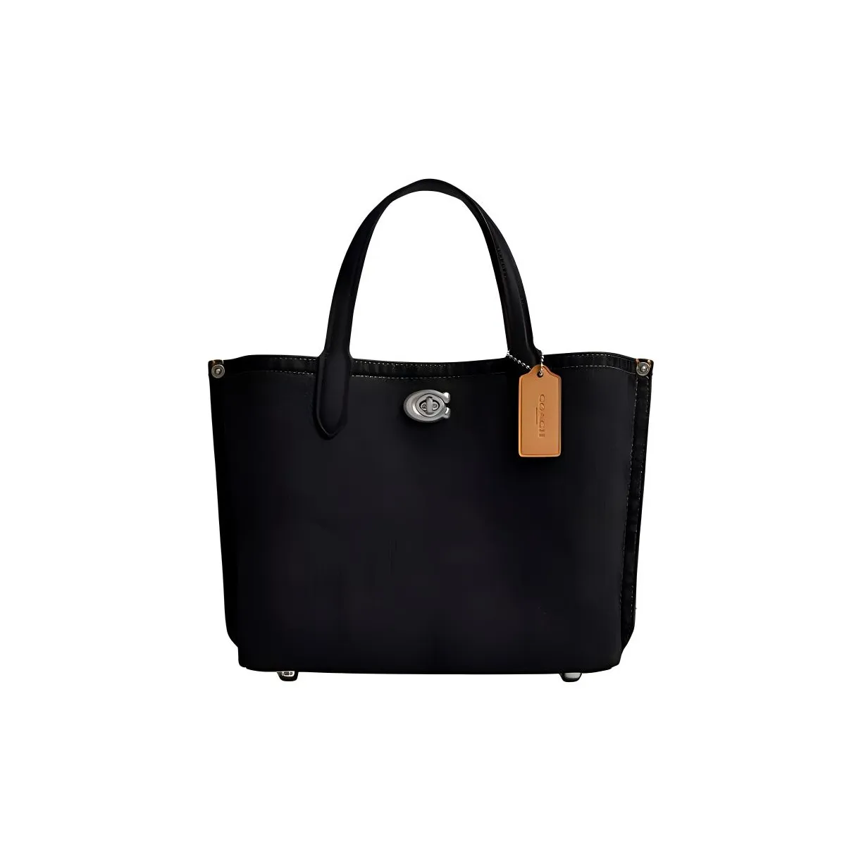 COACH Willow Denim Сумка через плечо Сумка среднего размера Женская Черная