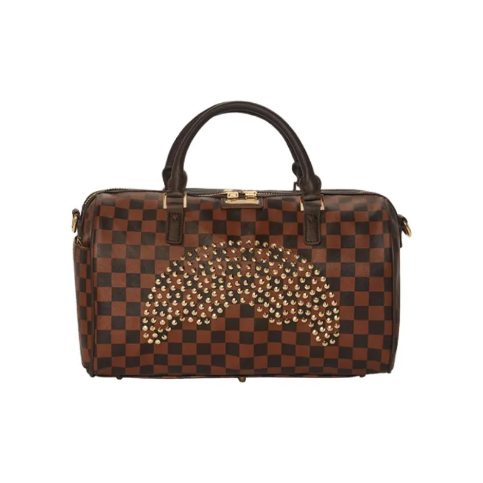 SPRAYGROUND PVC Shoulder Bag, Crossbody Bag, Handbag Medium Size Women's Brown