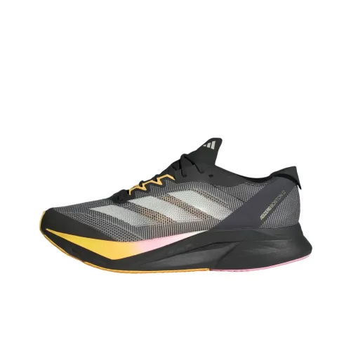 Adidas Adizero Boston 12 Беговые кроссовки Низкие Топ Черно-серый Цвет Мужские