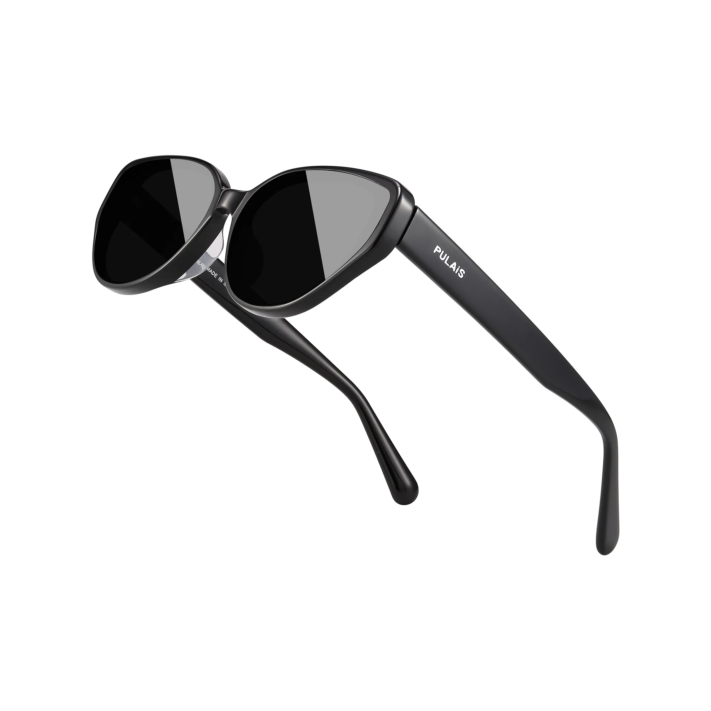 PULAIS Пластиковая оправа Кошачий глаз Солнцезащитные очки Женские