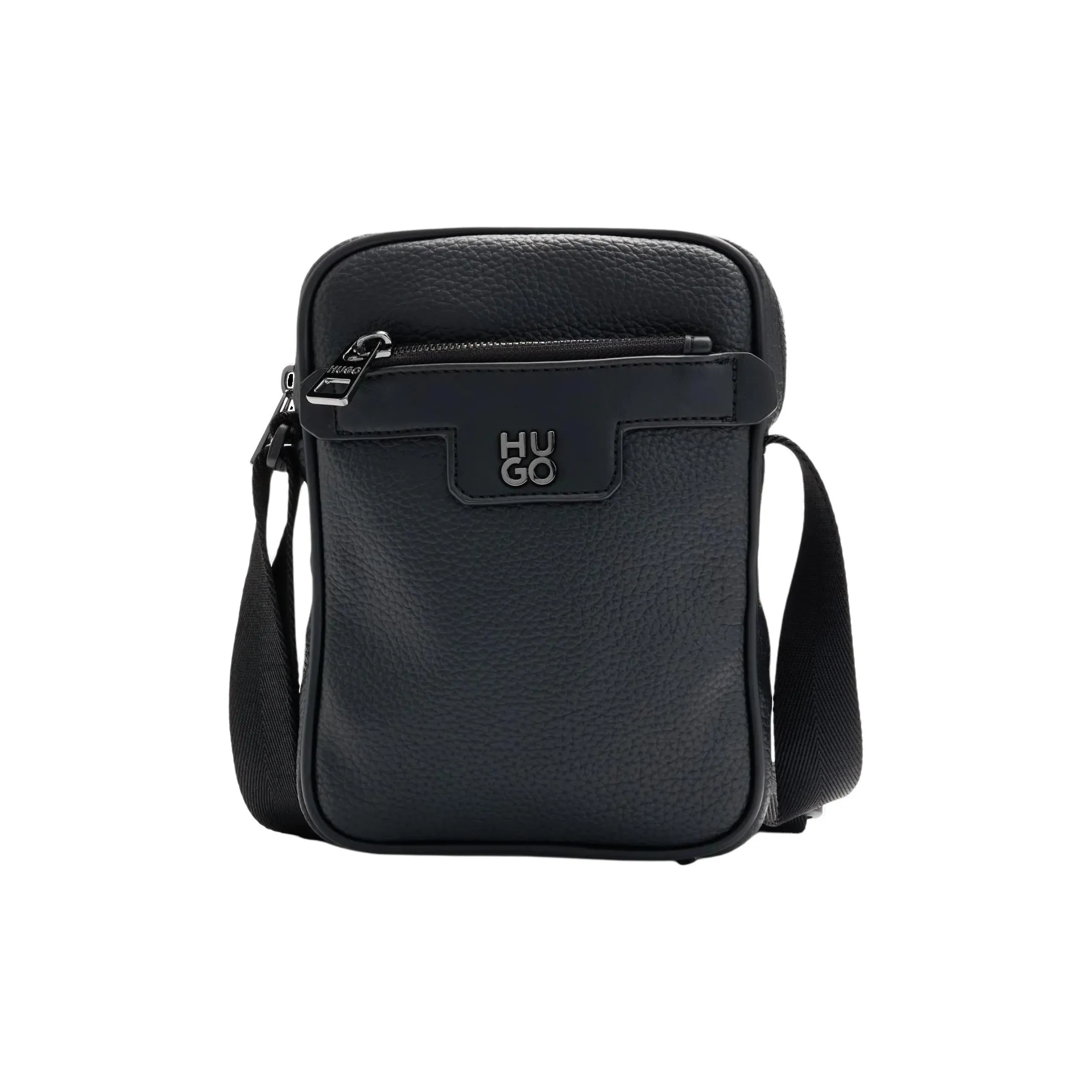 Hugo Boss Синтетическая кожа текстиль Mosaic Journalist Сумка Сумка через плечо Мужская Черная