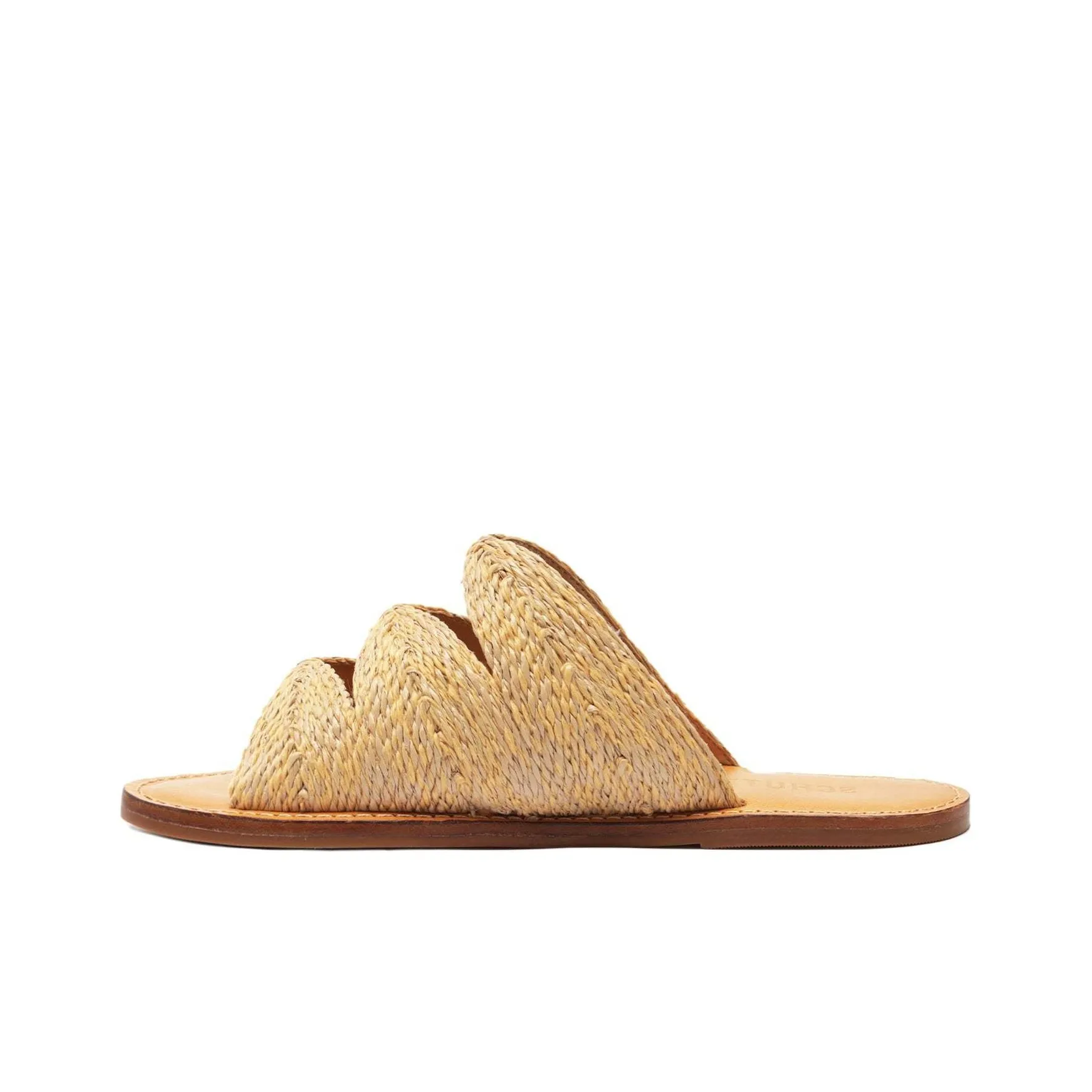 Schutz Slide Slippers Women's Beige