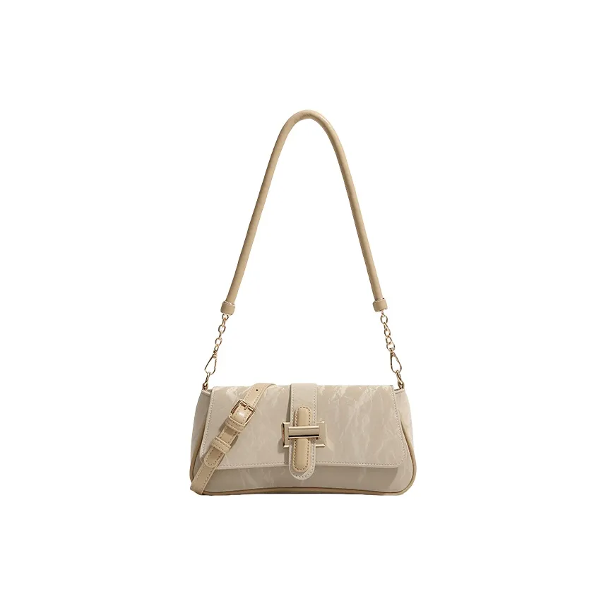 H YXIANG PU Crossbody Bag, Shoulder Bag Women's Khaki/Mung Bean