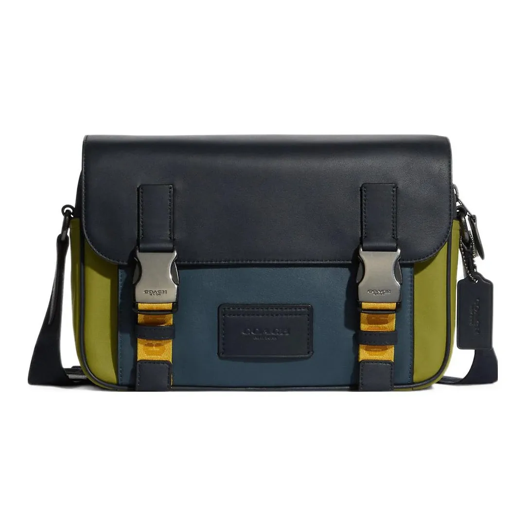 COACH Сумка через плечо из коровьей кожи унисекс черная синяя зеленая