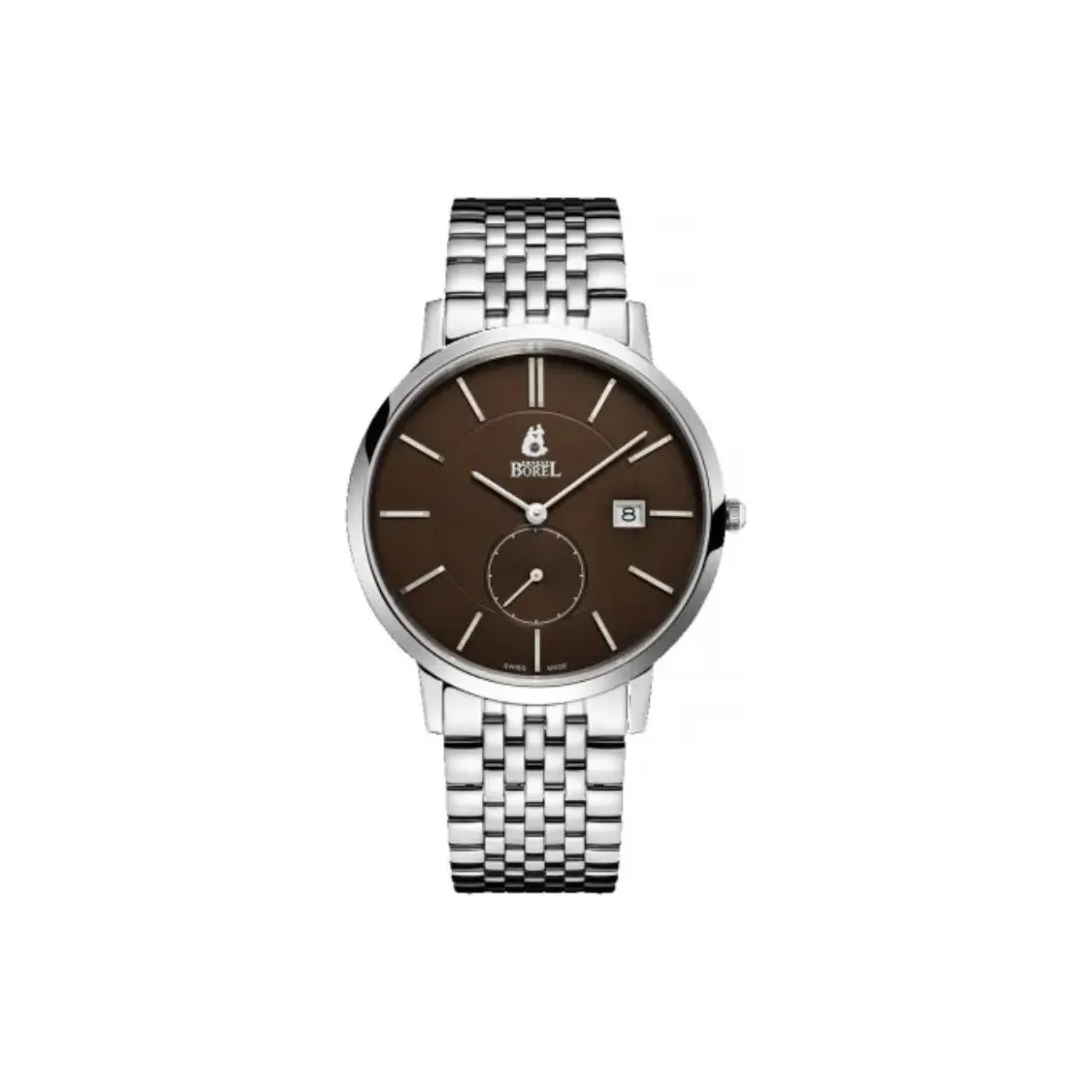 ERNEST BOREL Joestar Collection Кварцевый механизм Унисекс Часы 37 мм Черный циферблат Корпус из нержавеющей стали