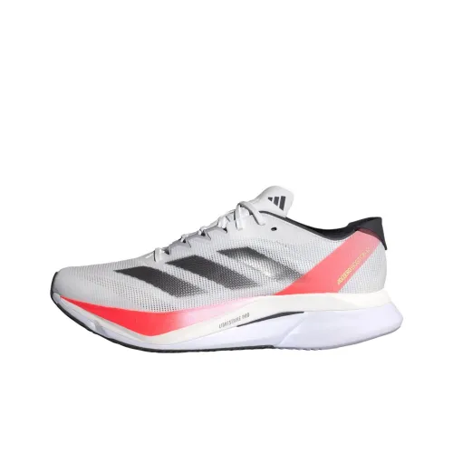 Adidas Adizero Boston 12 Беговые кроссовки Низкие Белый Золотой Красный Мужские