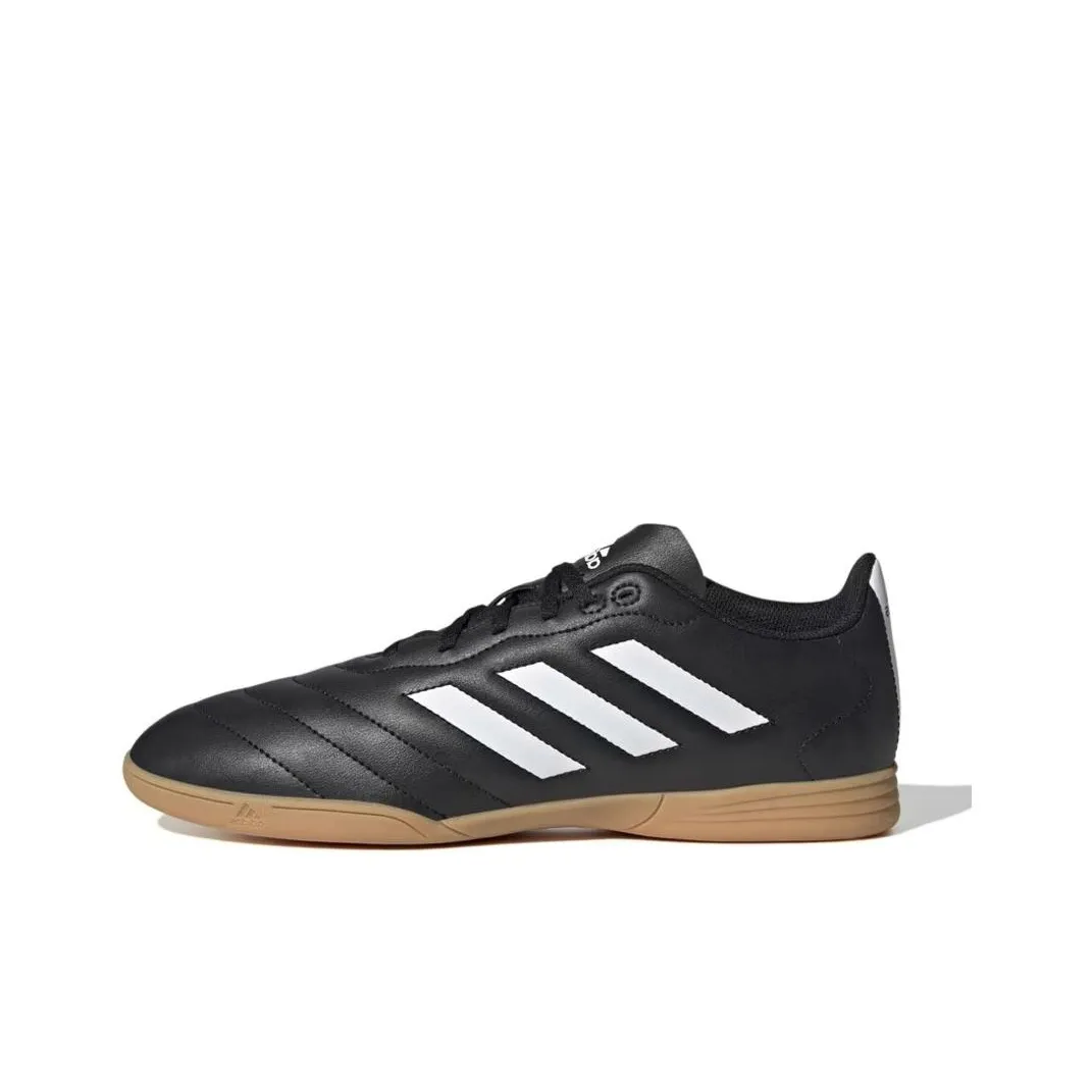 Adidas IC/IN Anti Slip Wear Resistant Soccer Shoes Men's White Black Brown