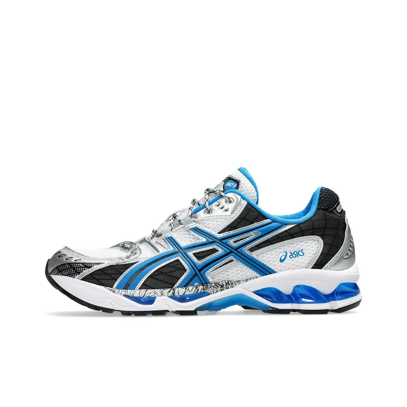 Asics GEL Nimbus 10.1 Low Top Running Shoes Unisex White Blue