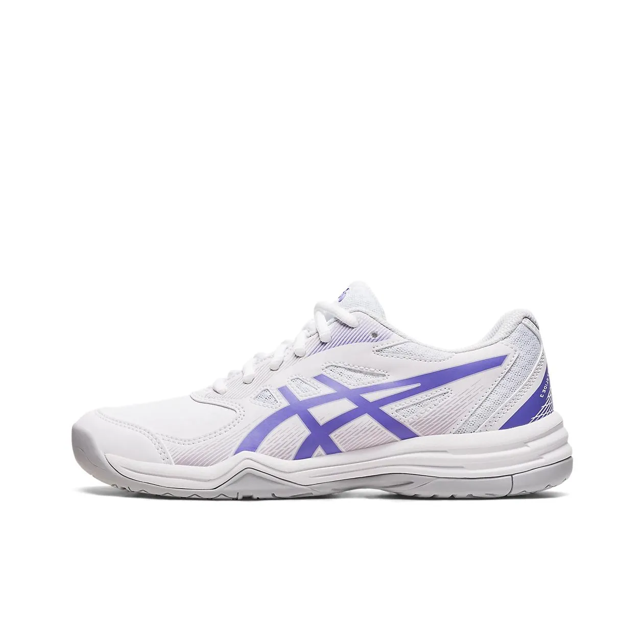 Asics Court Slide 3 Low Top Tennis Shoes Women's White Purple