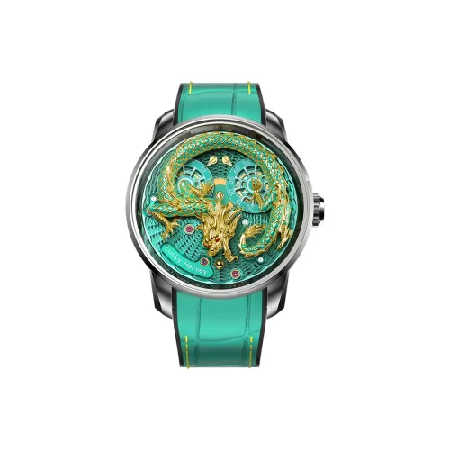 LUCKY HARVEY Механические Мужские Часы Movement 43 мм Зеленые