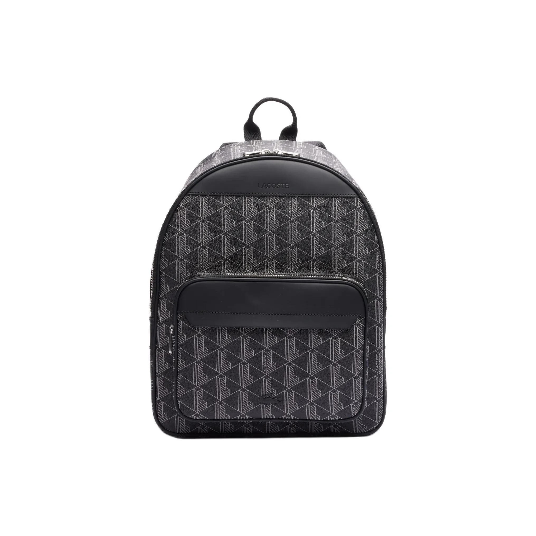Рюкзак из ПВХ (поливинилхлорида) LACOSTE Collaboration Мужской Черный Серый