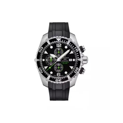 CERTINA Механические Мужские Часы Movement 45,7 мм Черные