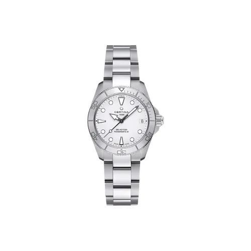 CERTINA Механический Movement Женские часы 34,5 мм Белый