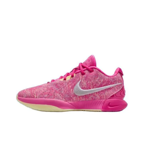 NIKE Lebron 21 Баскетбольные кроссовки Низкие Розовые Мужские