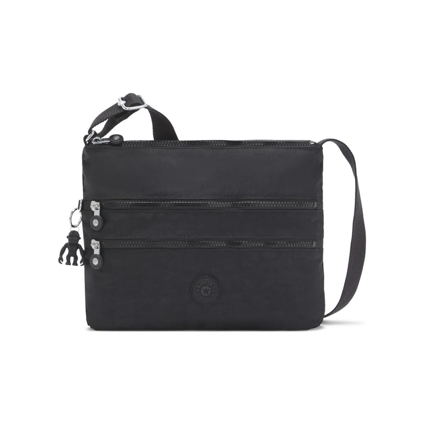 Kipling Nylon Crossbody Bag, Shoulder Bag Unisex Black