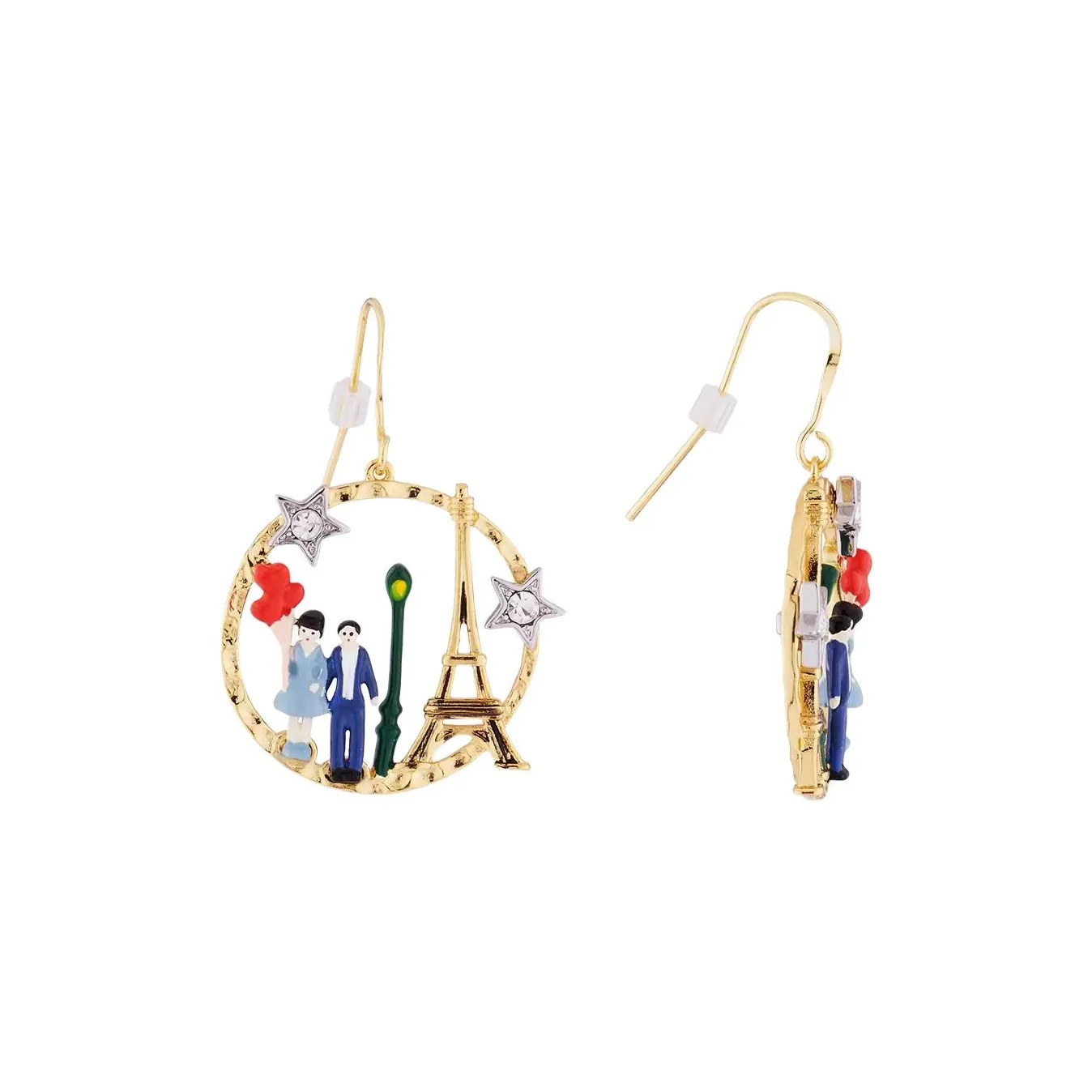 LES NEREIDES Золотой Покрытый Серьги из лата Женские Многоцветный