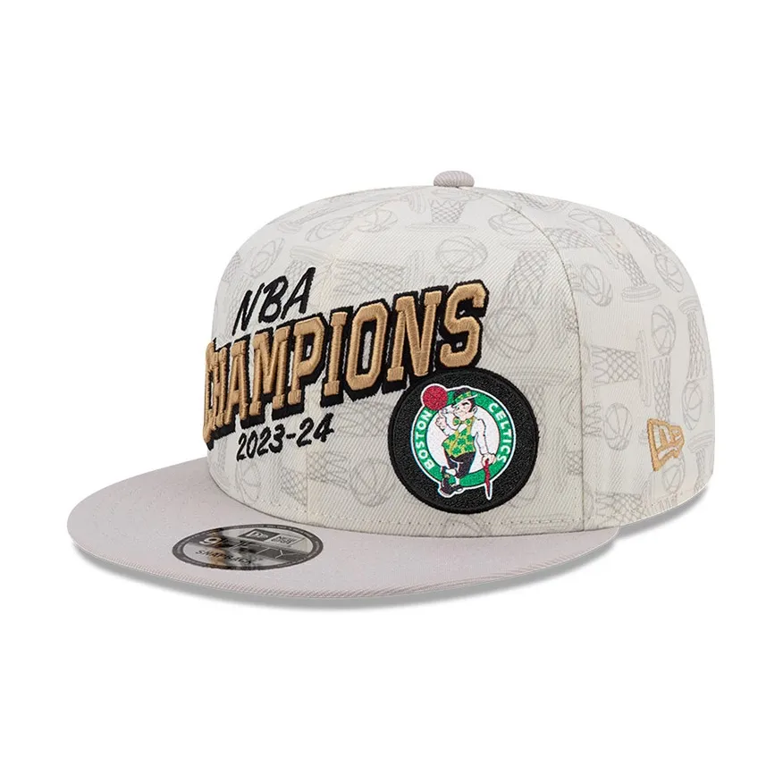 New Era Boston Celtics 2024 NBA Champions Chrome White 9fifty Cap