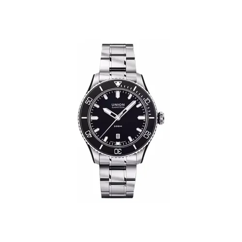 UNION GLASHUTTE/SA Автоматический Механический Движение Мужские Часы 45 мм Черный