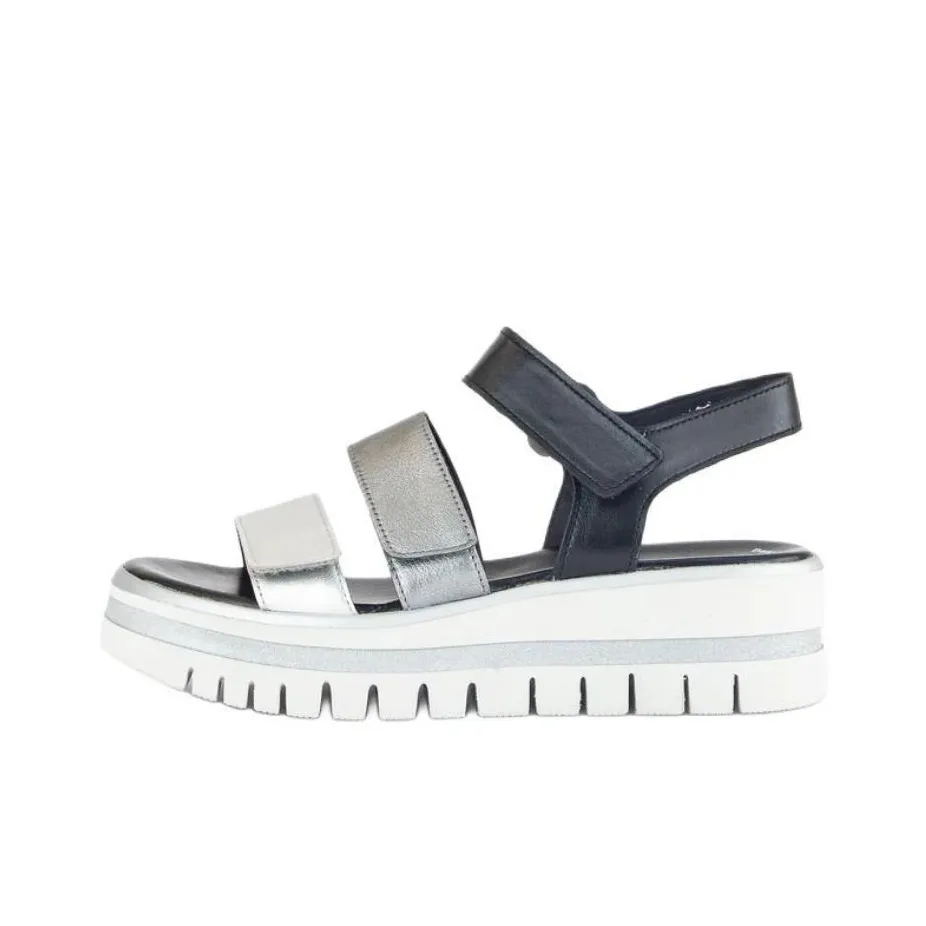 Gabor Strap Sandals slip 1.5cm Women's Silver