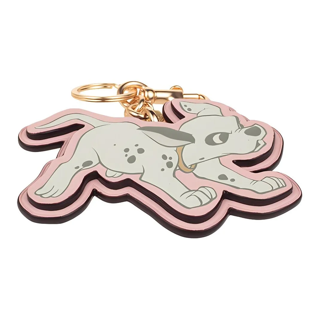 COACH Disney, Collaboration Cow Leather Bag Charm Bag Merch Women's Pink