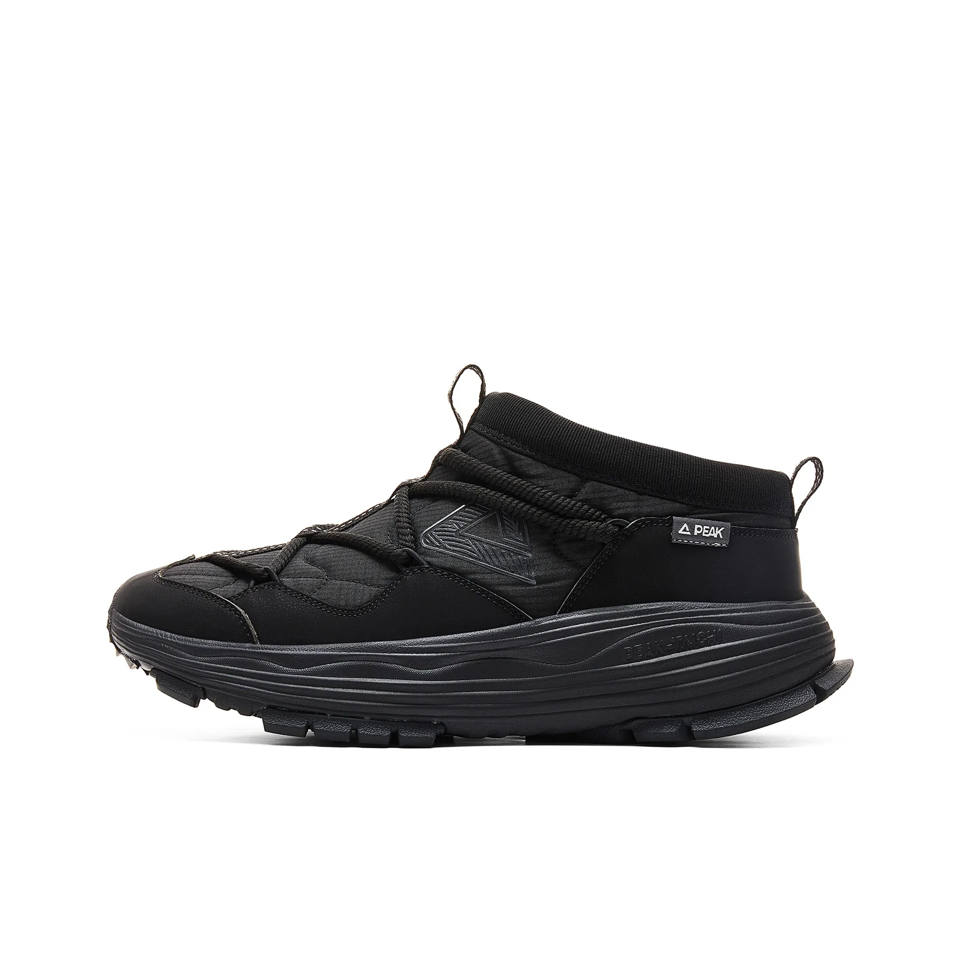 PEAK Амортизация Устойчивая к истиранию Устойчивая к царапинам Низкий отскок Низкий топ Уличная обувь Мужская Черный Темно-серый