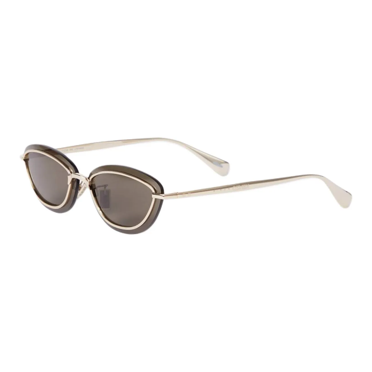 KENZO Metal Oval Sunglasses Women's Gold
