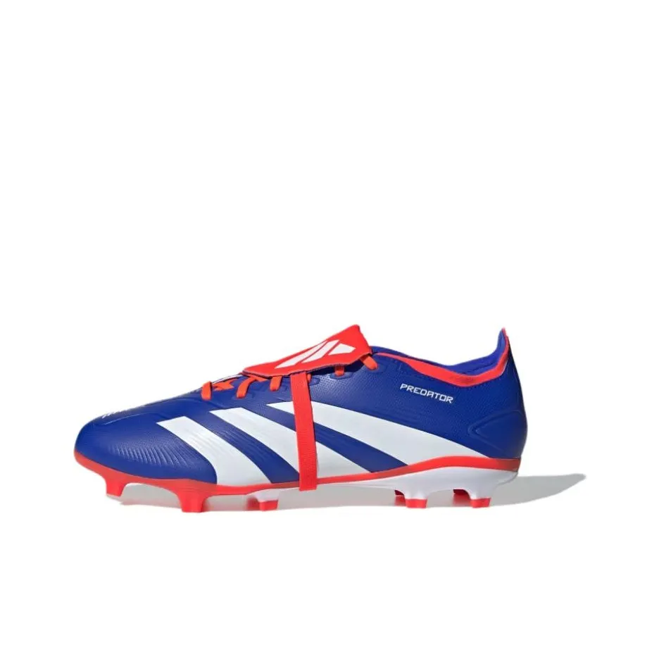 Adidas Predator League Fold Over Tongue Fg Lucid Blue Cloud White Solar Red